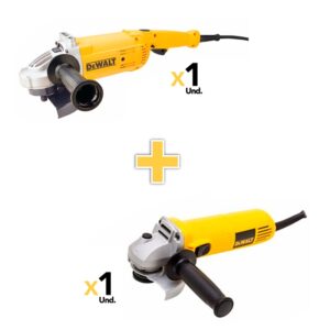 Pulidora industrial 7" 2600W + Minipulidora 4.12" de 700W DWE497-B3C